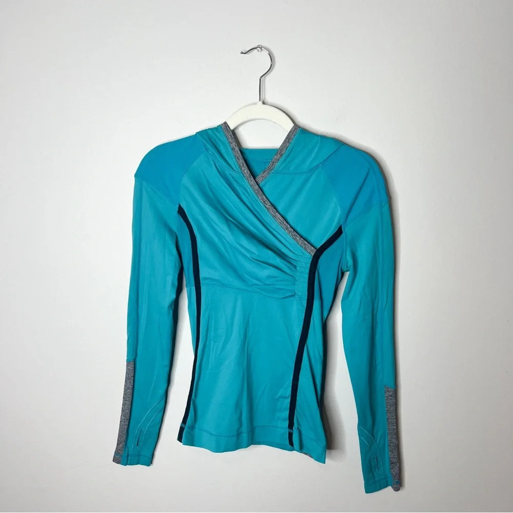 Lululemon Run For Your Life Blue Hoodie Pullover